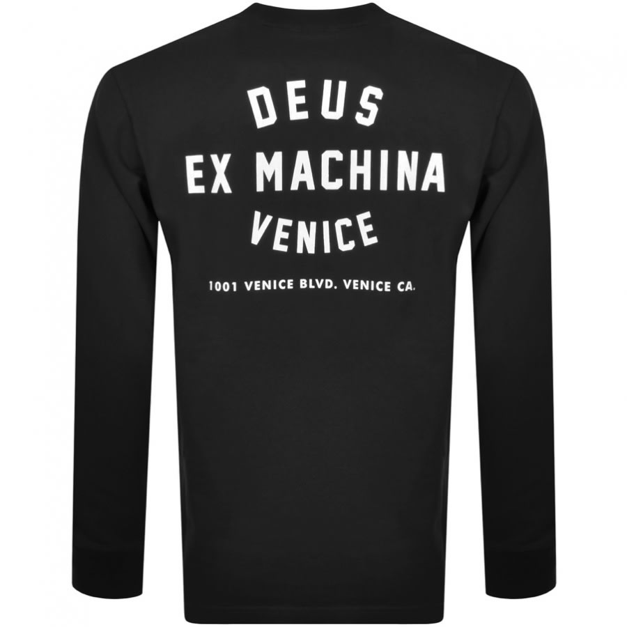 Alternative Image for ProductDeus Ex Machina Long Sleeved Logo T Shirt Black2